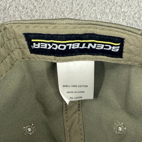Scent Blocker Hat Green Strap Back Ball Cap Shield Logo Outdoors Hunting NWT Men - Picture 11 of 12
